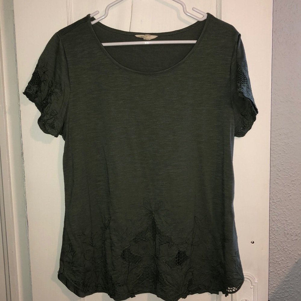Green blouse